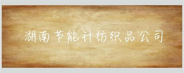 湖南节能针纺织品公司 聚焦绿色创新，引领针纺织行业可持续发展